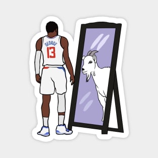 Paul George Mirror GOAT Magnet