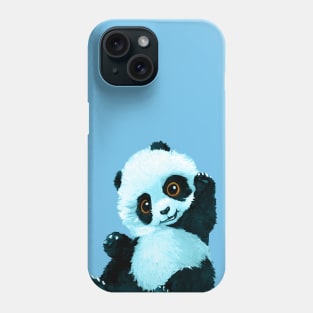 Baby Blue Panda Phone Case