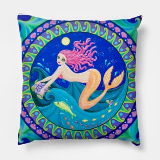 The Magical Midnight Mermaid Pillow