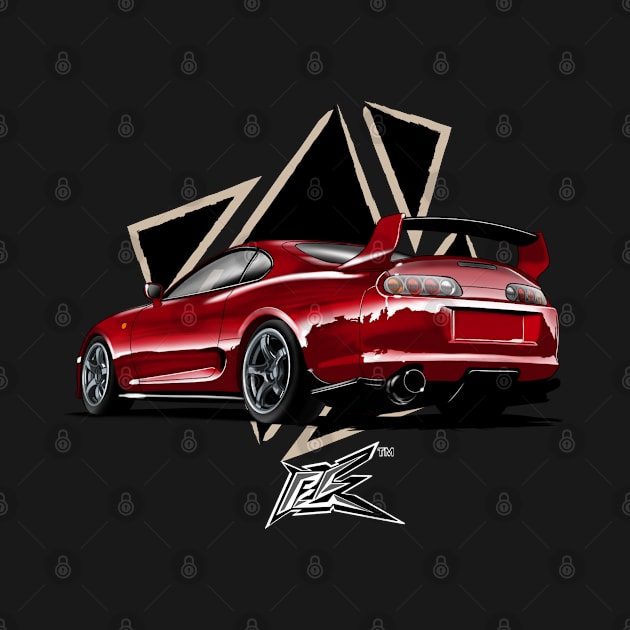 toyota supra a80 red by naquash