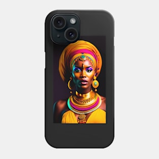 Colorful tribal queen Phone Case