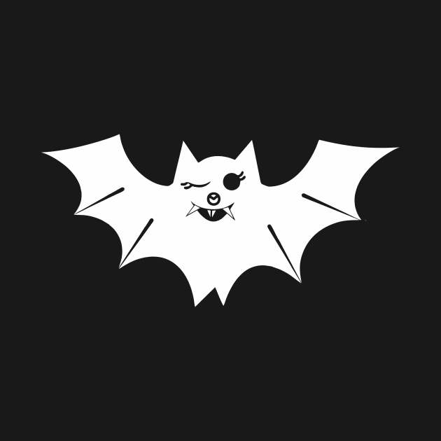 Bat (white solid) by aceofspace