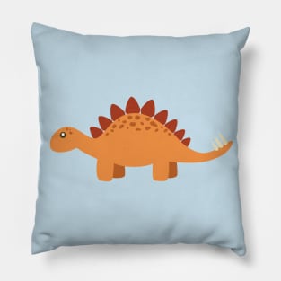 Cute little dinosaur orange Pillow