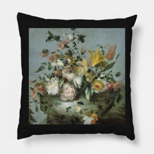 Still Life Flowers In a Vase, 1700-1799 Pillow