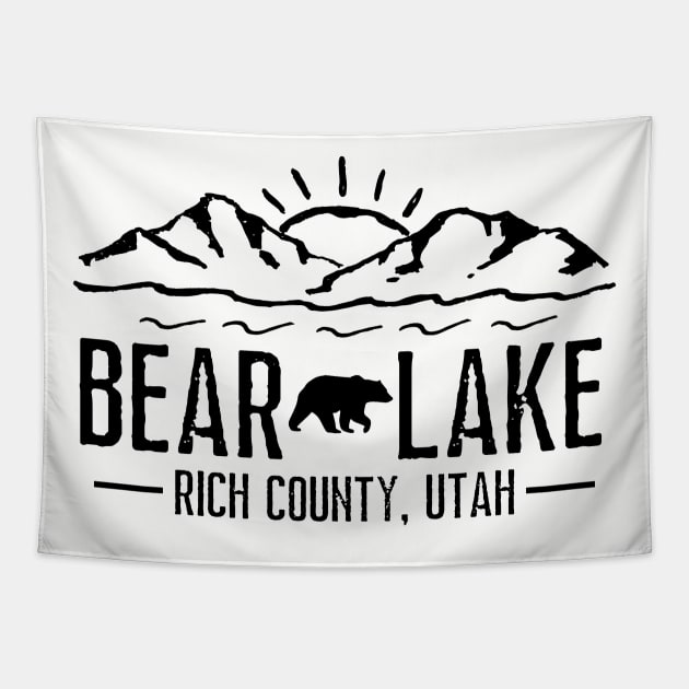 Bear Lake Utah Mountain Skiing Hiking Fishing Boating Tapestry by MalibuSun