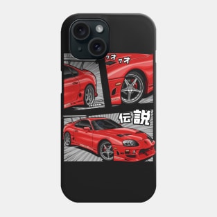 Supra MK-4 Manga Series (Red) Phone Case