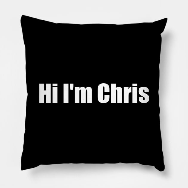 Hi I'm Chris Pillow by J