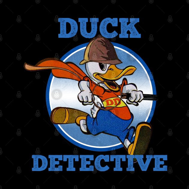 Duck Detective Vintage Retro Cartoon Comic Vibe by Joaddo