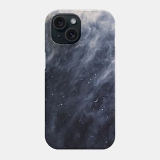 Blue Clouds, Blue Moon Phone Case