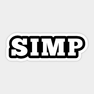 Simp Stickers Teepublic