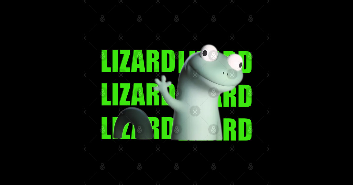 Lizard Lizard Lizard Meme - Lizard Meme - Sticker | TeePublic