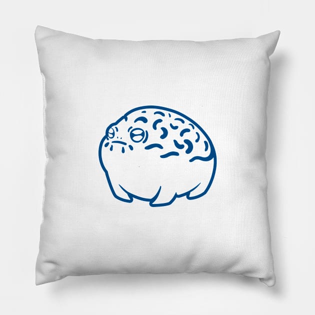 amphibian: Desert rain frog Pillow by croquis design