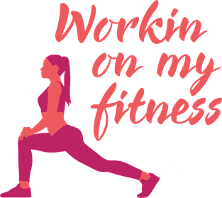 Workin On My Fitness Yoga Workout Exercises Magnet