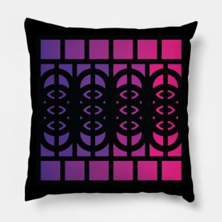 “Dimensional Cloning” - V.2 Purple - (Geometric Art) (Dimensions) - Doc Labs Pillow