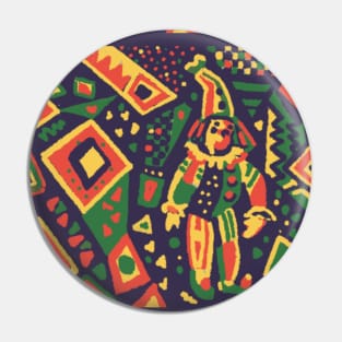 sad clown Pin