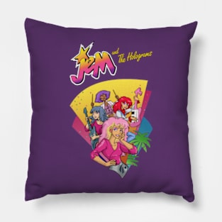 jem and the holograms Pillow