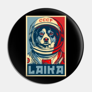 Laika First Animal to Orbit Earth Pin
