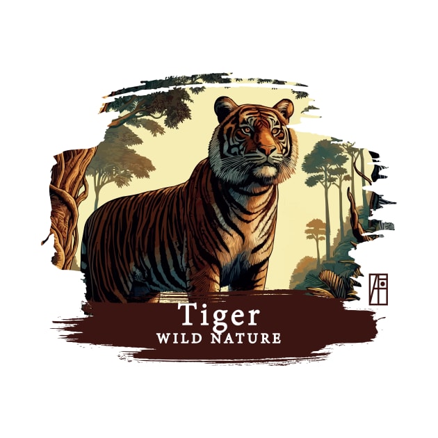 Tiger- WILD NATURE - TIGER -12 by ArtProjectShop