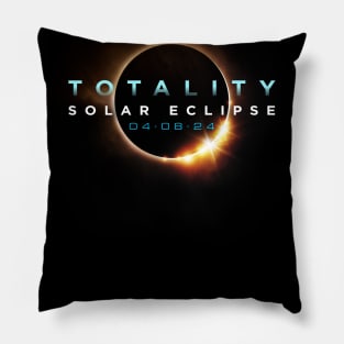 Astronomy Lovers! Total Solar Eclipse 2024 Totality 04.08.24 design Pillow