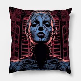 80s Halloween Horror Puzzle Box Lament Configuration Pillow