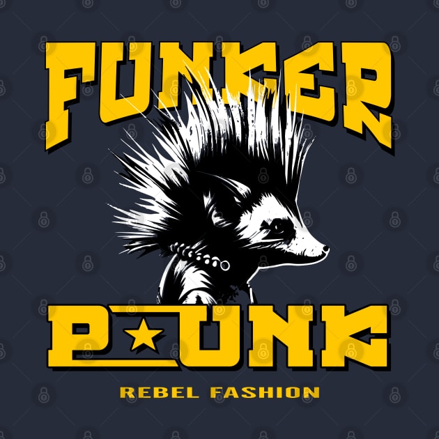 PUNK Raccoon by Fuckinuts