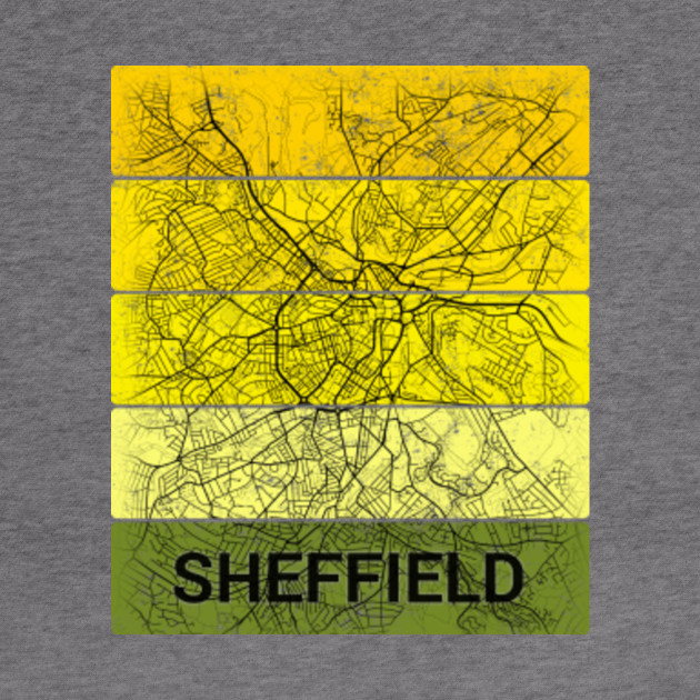 Sheffield United Kingdom UK City Map - Sheffield - Hoodie | TeePublic UK