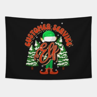 CUSTOMER SERVICE ELF CHRISTMAS Tapestry