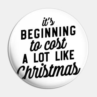 It's Beginning To Cost A Lot Like Christmas Pin