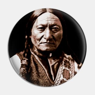 sitting bull Pin