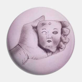 porcelain vintage doll mask Pin