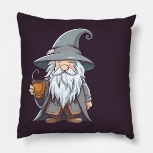 Magic but first coffee! Pillow