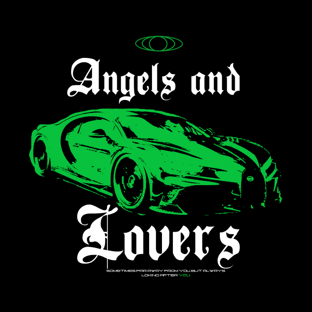 ANGELS AND LOVERS CAR GREEN by Metrikks