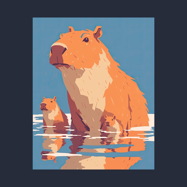 Cute Capybara by DustedDesigns