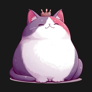 Chunky Kawaii Cat Queen T-Shirt