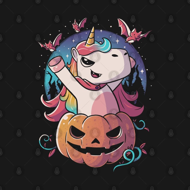 Spooky Unicorn Funny Cute Magic Halloween by eduely