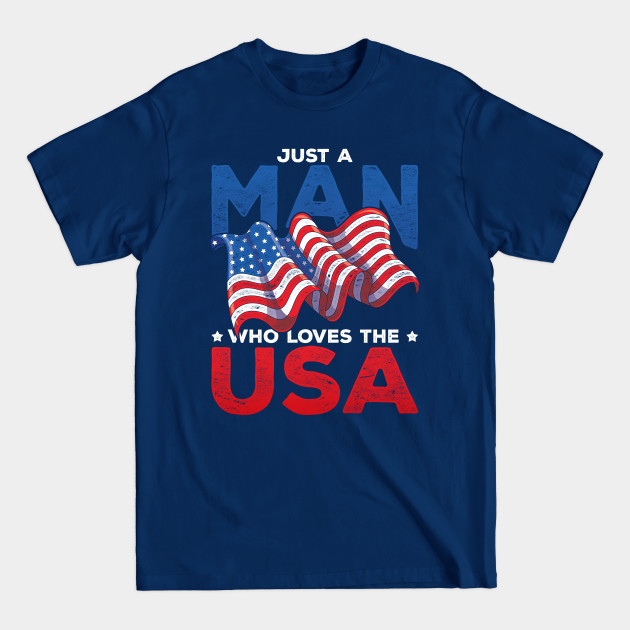 Discover Freedom American Man Patriot USA Flag Pride Liberty 4th Of July - 4th Of July - T-Shirt