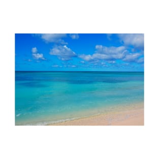 Sunny blue ocean shore in Grand Turk T-Shirt