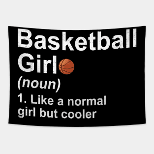 Basketball Girl Tapestry