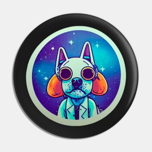 Dog halloween styles Galaxy Pin