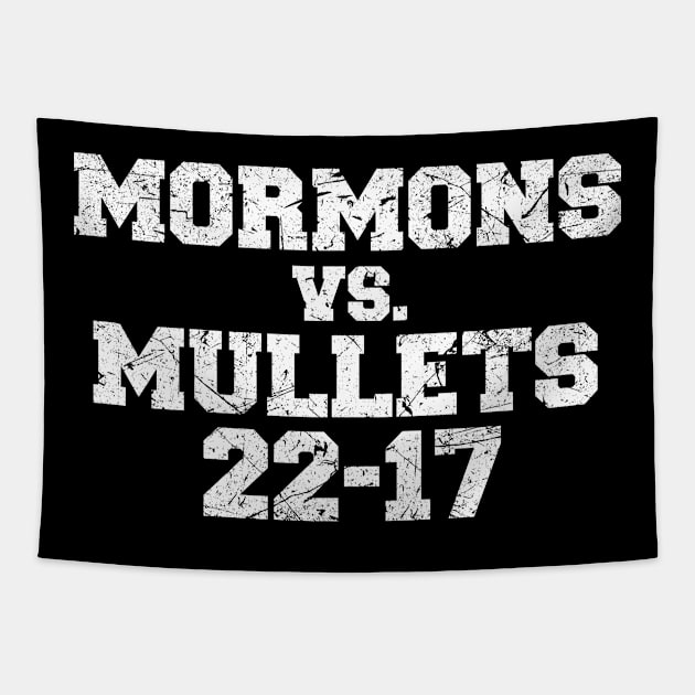 Mormons vs Mullets Tapestry by ruffianlouse