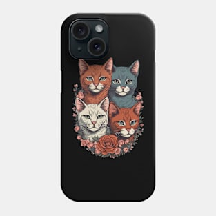 Cute little Cats Family for lovers kitty kittens Phone Case