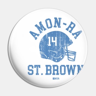 Amon-Ra St. Brown Detroit Helmet Font Pin