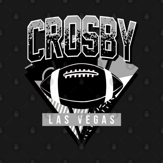 Crosby Las Vegas Football Retro by funandgames