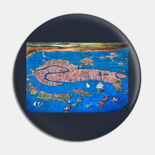 Old map of Venice Pin