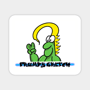 Frumpy Sketch Logo Magnet