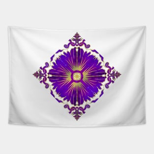 Azulejo - Portuguese Tile Purple Tapestry