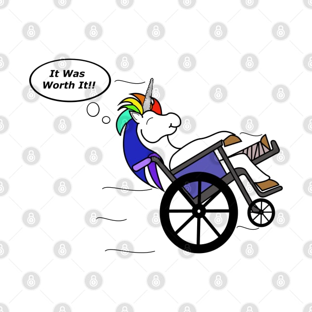 Wheelchair Unicorn - It Was Worth It!! by DavinciSMURF