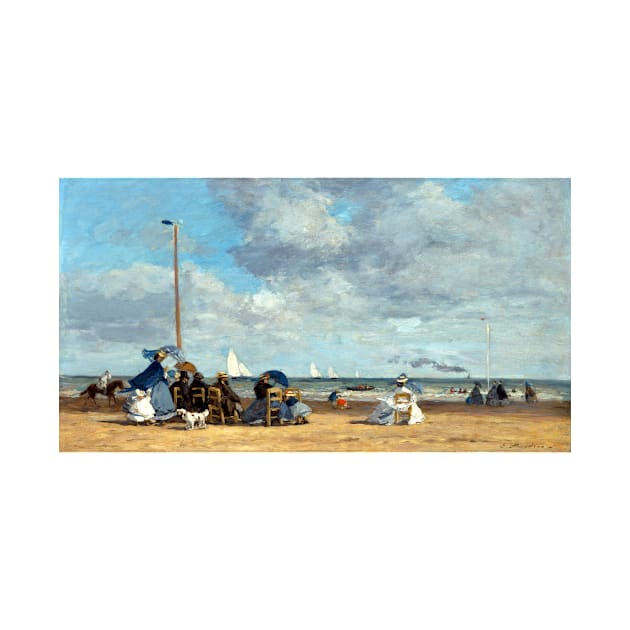 Eugène Louis Boudin Beach at Trouville by pdpress