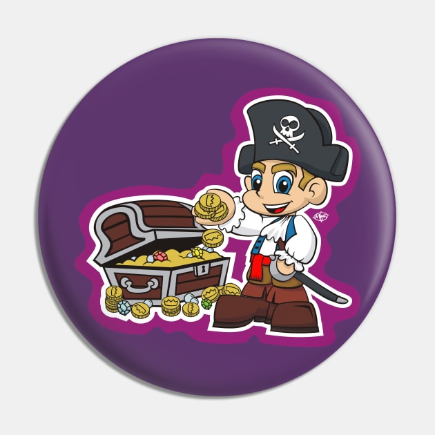 Little Pirate Treasure Pin by MBK