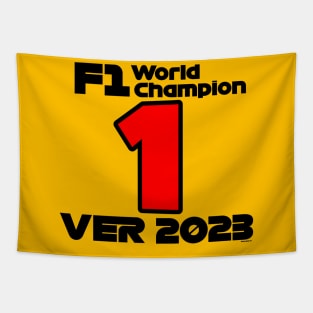 Max Verstappen F1 World Champion 2023 Tapestry